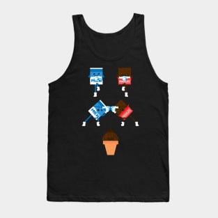 Chocolate, Milk, Ice-cream, Fun, Ice-cubes, Fusion Tank Top